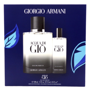Giorgio Armani  aqua di gio Size: 2Pc, 3.4 oz / 100 ml EDP For Men + 0.50 oz / 15 ml EDP gift set